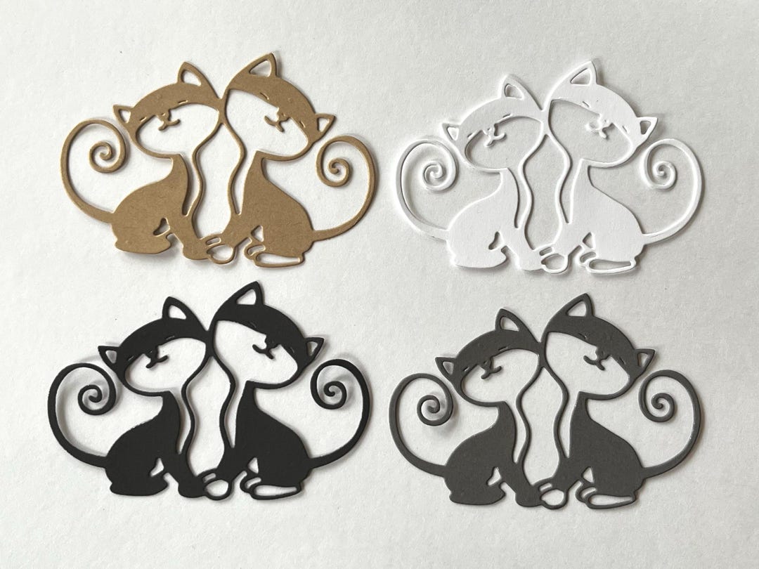 Cat Die Cut ~ Paper Cut Out ~ Card Embellishment ~ Scrapbook ...
