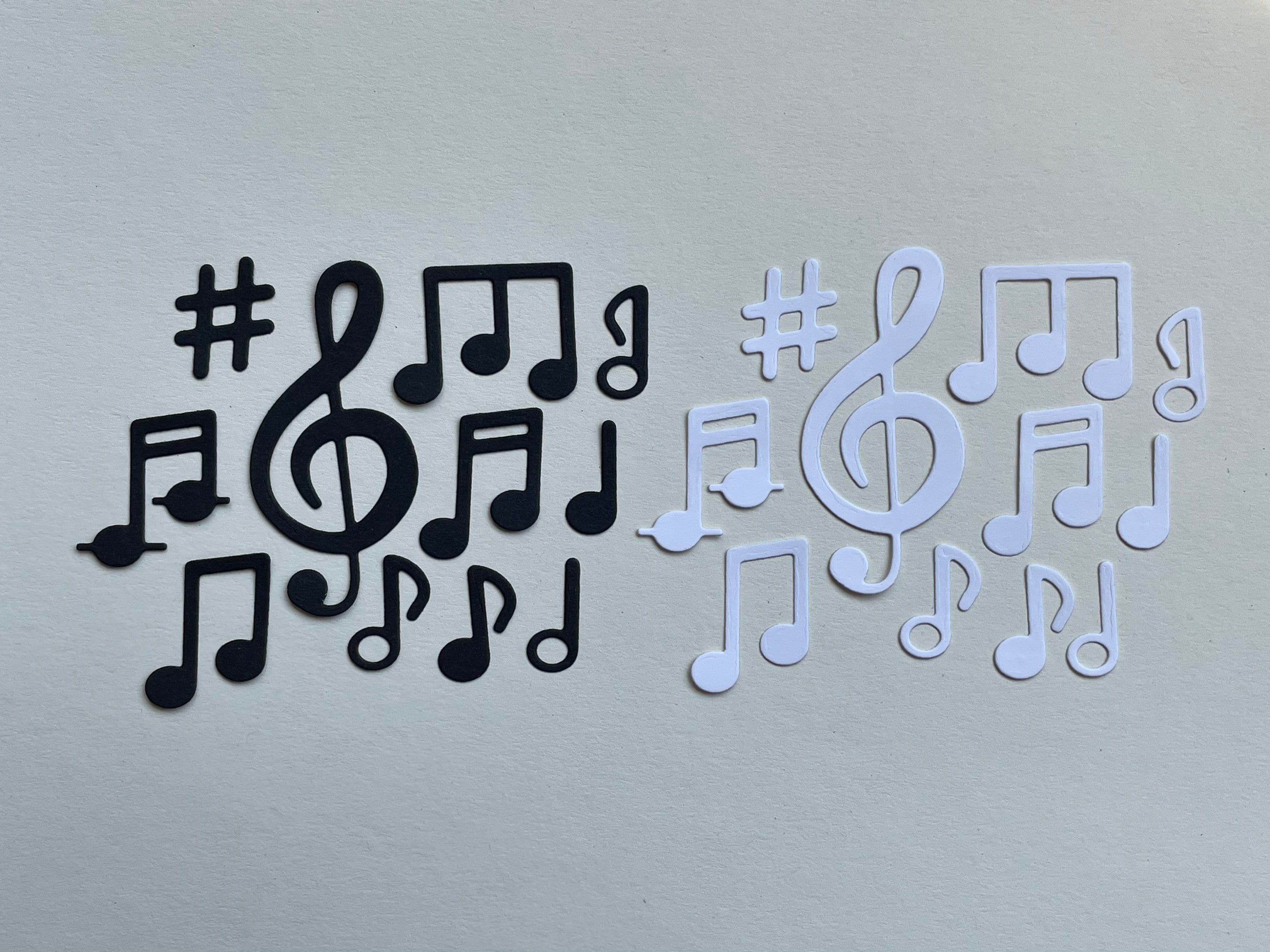 22pc. Music Note Die Cut Embellishment Set for Scrapbooking & Etsy