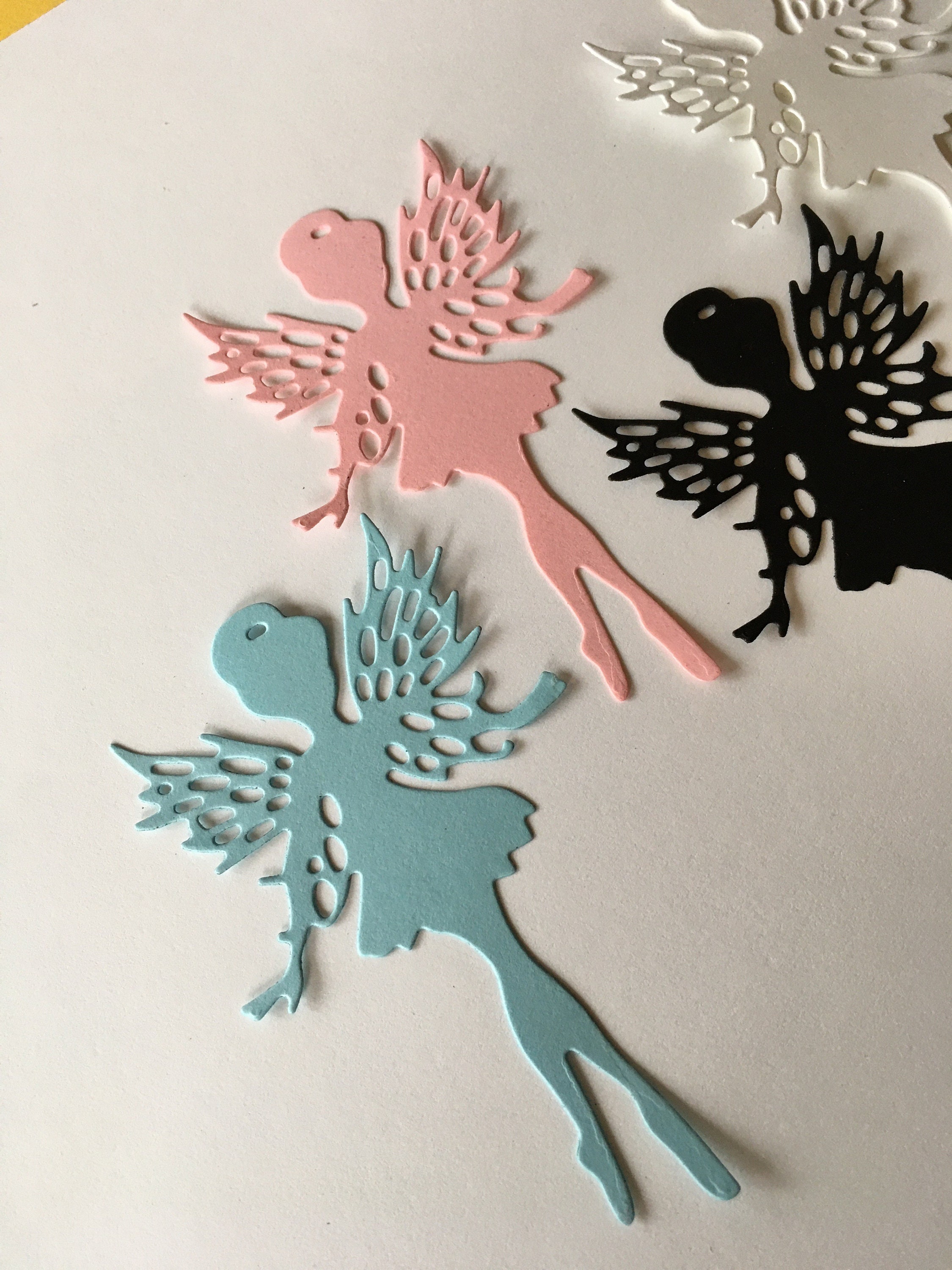 Fairy Die Cut Paper Cut Out Embellishment for Scrapbooking, Card Fronts ...