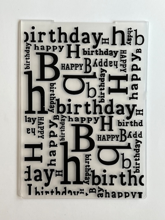 The Happy Birthday Plastic Embossing Folders for DIY Scrapbooking Paper  Craft/Card Making Decoration Supplies