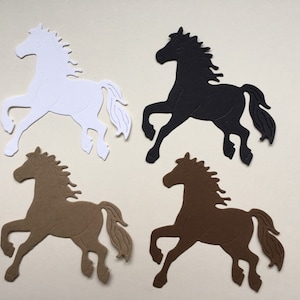 Gestanste paardversiering voor scrapbooking, kaarten maken, cupcaketopper