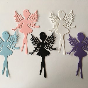 Fee sterben geschnittene Papier ausgeschnitten Verschönerung für Scrapbooking, Card Fronts, Tischdekoration, Cupcake Topper, Banner, Girlande