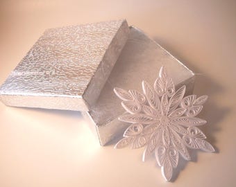DIY Paper Quilled Snowflake Ornament Digital Tutorial Pattern