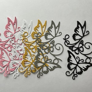 Corte de papel de borboleta, recortes de papel de borboleta, para scrapbooking e criação de cartões, enfeites de diário de lixo