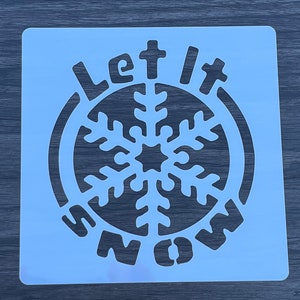Snowflake Stencil Pattern / Reusable Stencils / Art Stencil / Craft Stencil / Paint Stencils / Crafting Stencils / Wall Stencil