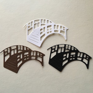 Embellissement Bridge pour scrapbooking, fabrication de cartes, recto de carte, papier découpé, embellissement de cartes, journal indésirable