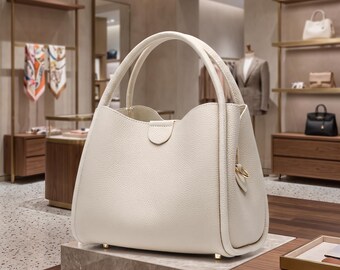 本革カウハイドショルダーバッグ、ヴィンテージレザーハンドバッグ、女性用デイリーバッグ、クロスボディバッグ（彼女へのギフト）