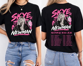 Skye Newman Survival Tour 2026 Shirt, Skye Newman Concert Inspired T Shirt, Front Back Tour Merch Tee, Skye Newman Fan Gift Unisex Adult Top