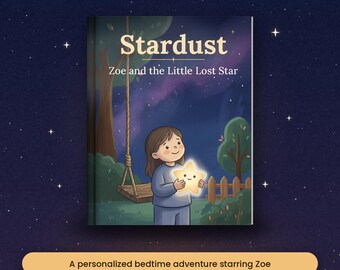 Personalized Bedtime Book | Custom Star Adventure Story, Search & Find, Coloring (Ages 3-9)