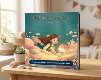 Personalized Kids Ocean Adventure Book | Custom Hardcover Search & Find Story (Ages 3-9)