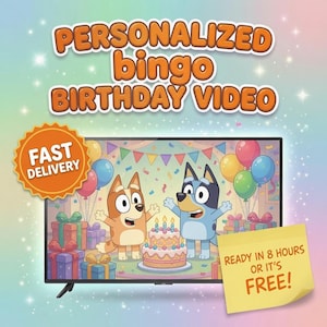Bingo Personalized Happy Birthday Video | Custom Birthday Message for Kids
