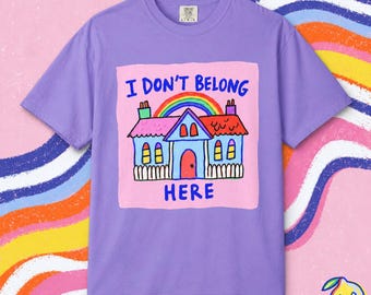 Camiseta "No pertenezco aquí" / Camiseta unisex Weirdcore Dreamcore