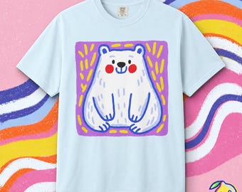 Camiseta de oso polar feliz / Camiseta unisex de oso adorable