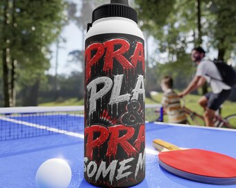 Borraccia Pray Play Pray / Coperchio sportivo in acciaio inossidabile
