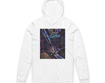 The Pen Is Mightier Than The Sword hoodie | Typographic Art Long Sleeve