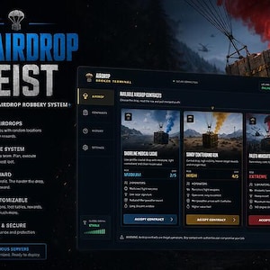 ESX / OX FiveM AM Airdrop Heist - Premium Airdrop Robbery System