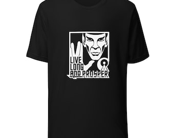 Star Trek - Spock - Live Long and Prosper - Uniseks T-shirt