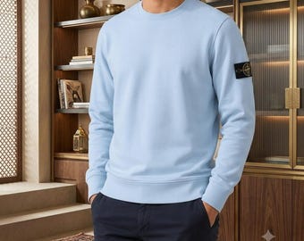 Stone Island Sweatshirt | Men's Crewneck Pullover | Long Sleeve Streetwear Top