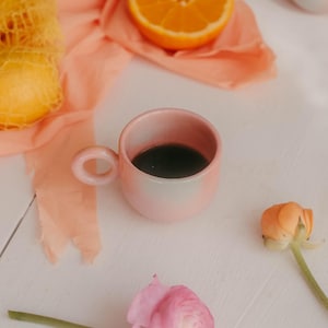 Small Espresso Cup | Pastel Stoneware Demitasse | Minimalist Handmade Pottery (80ml)