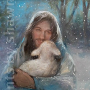 Jesus with the Lost Lamb