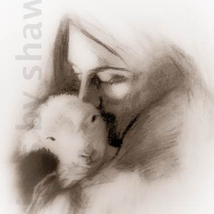 Jesus Kissing Lamb