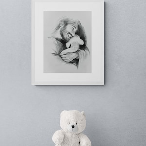 Portrait of Jesus Laughing, Print of Jesus and Lamb - Etsy