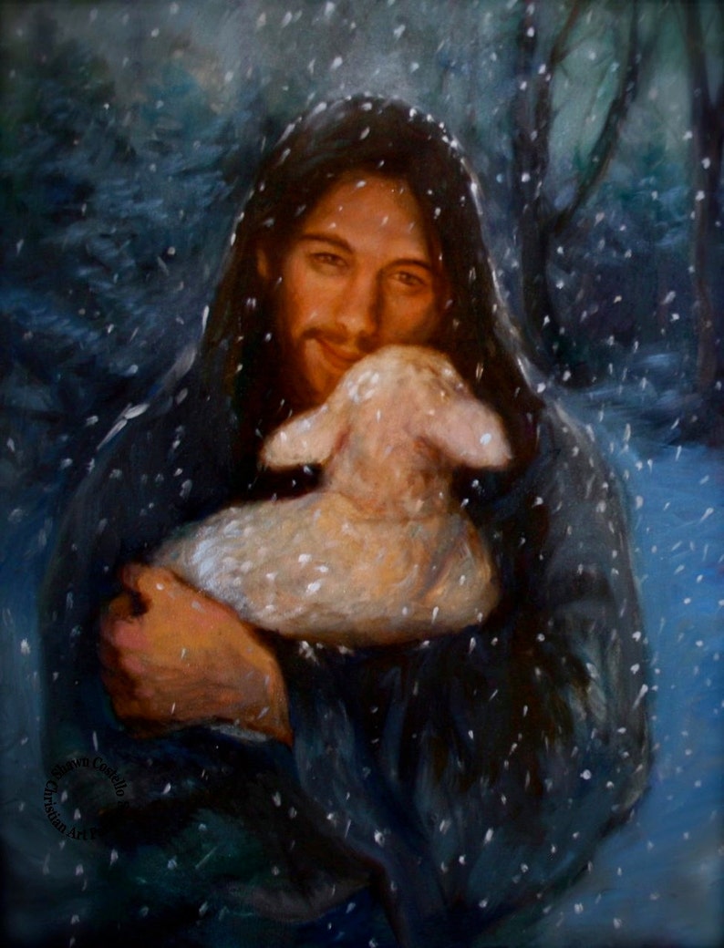 Jesus in the Snow - Etsy