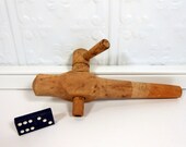 Vintage 8 1 2 quot Primitive Wooden Barrel Spigot Tap