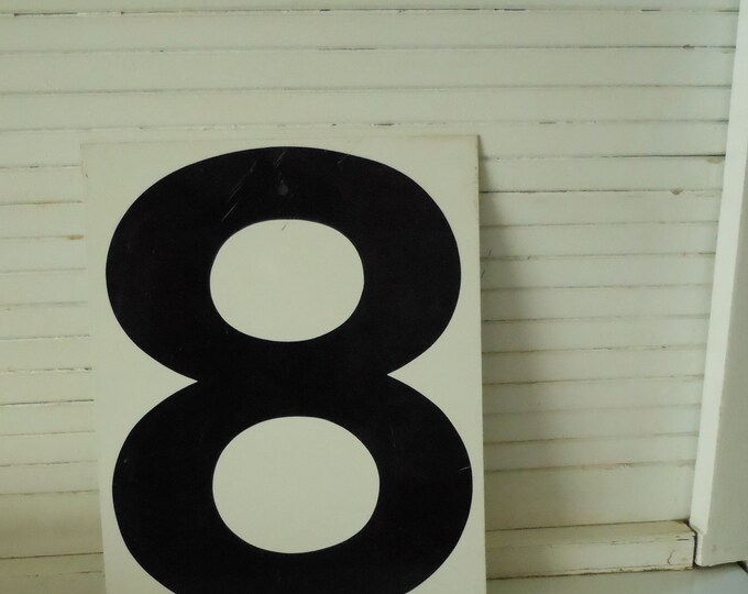 Vintage Metal Number Sign Etsy