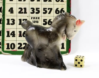 Small Vintage Folk Art Chalkware Horse Figurine