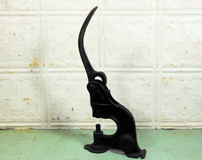 Vintage Pony Brand Rivet Press, Cast Iron Riveter Punch Tool With Rivet ...