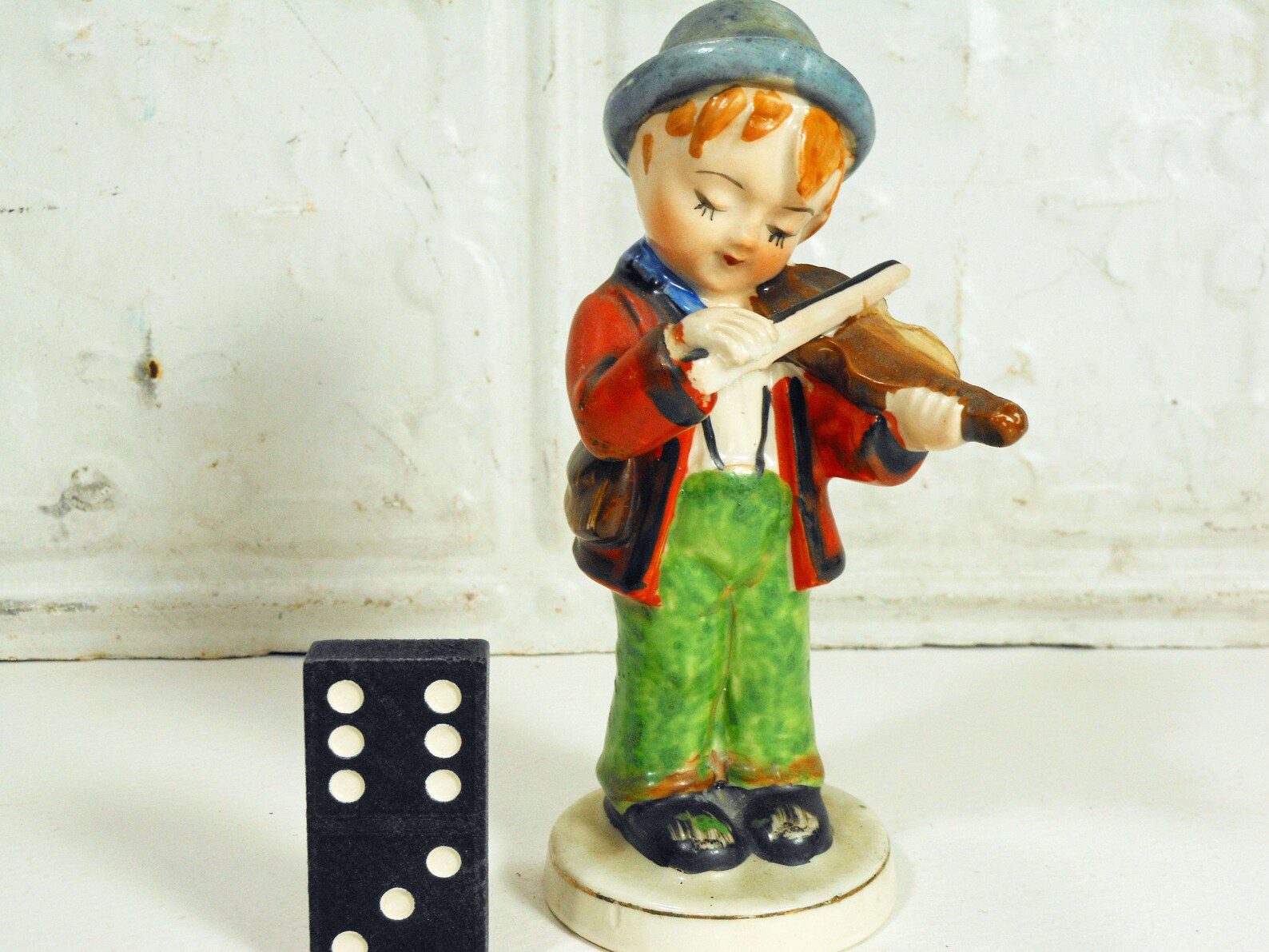 Ceramic Boy Playing Violin Figurine Made in Occupied Japan Etsy