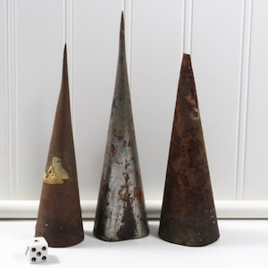 Three Primitive Metal Tobacco Spears, Rusty Metal Spikes for Tobacco Sticks 