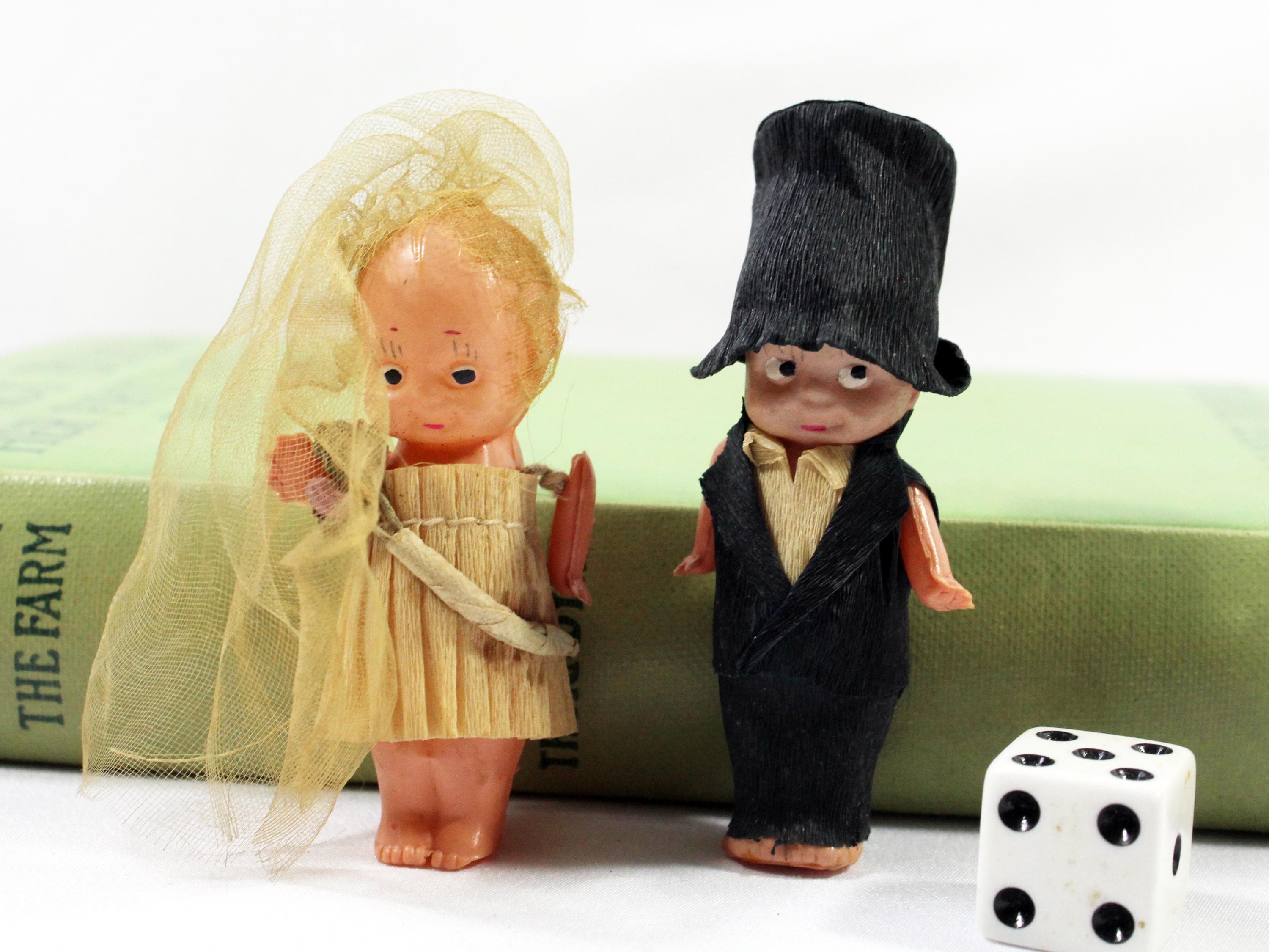 Kewpie Bride and Groom - Etsy