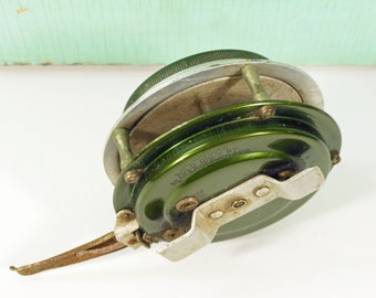 Vintage Green J.C. Higgins Sears, Roebuck & Co. Fishing Casting Reel -   Finland