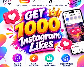 1000 Instagram Likes for Posts,Reels & Content | Social Media Growth (Digital Service)