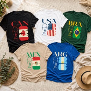 2026 Soccer Fan Shirt, Custom Country Flag Tee, Personalized Country Code Shirt, International Football Fan Gift