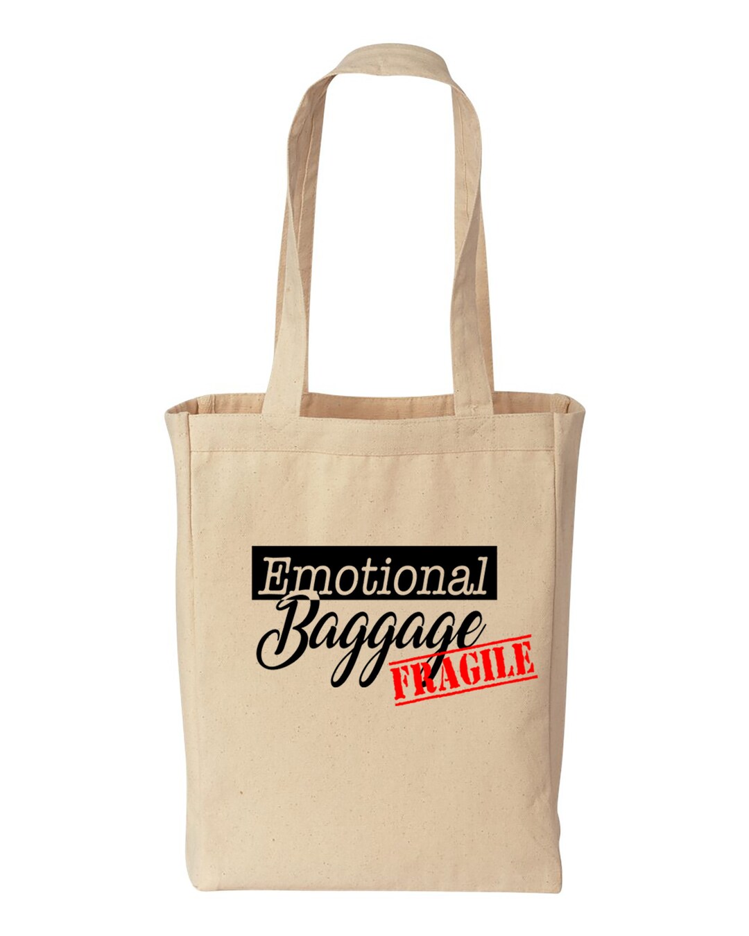 Emotional Baggage Funny Cotton Canvas Tote Eco Friendly - Etsy