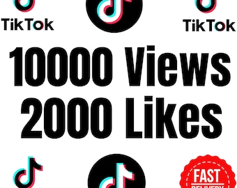 10000 TikTok-weergaven + 2000 TikTok Likes-service, TikTok-promotie, TikTok-marketing, groei sociale media, betrokkenheidsboost