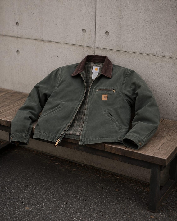 Vintage Carhartt Detroit Blanket Lined Jacket J97 