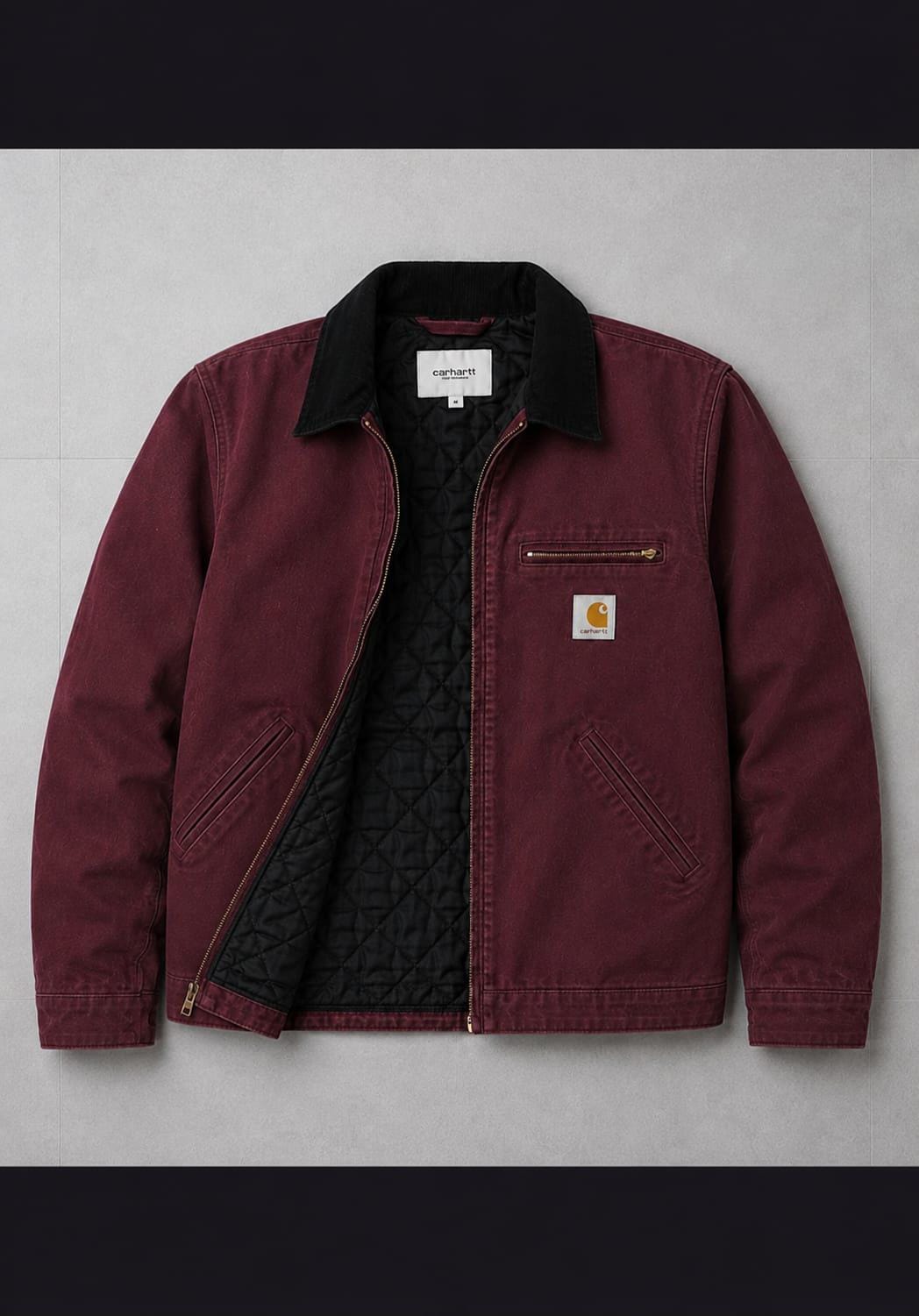 Carhartt Jacket Burgundy - Etsy