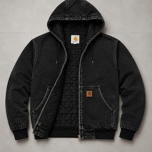 Carhartt アクティブジャケット ビンテージ J130 BLK Carhartt J130 Black - Etsy