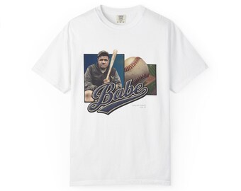 Vintage Babe Ruth Baseball T-Shirt | Heavyweight Cotton Ballpark Tee