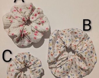 Floral Hair Scrunchie