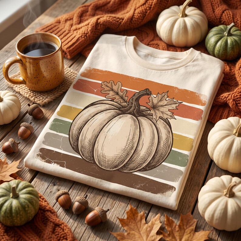 Maple Distressed Tecture Retro Pumpkin Patch PNG, Vintage Fall Pumpkin Sublimation Design ...