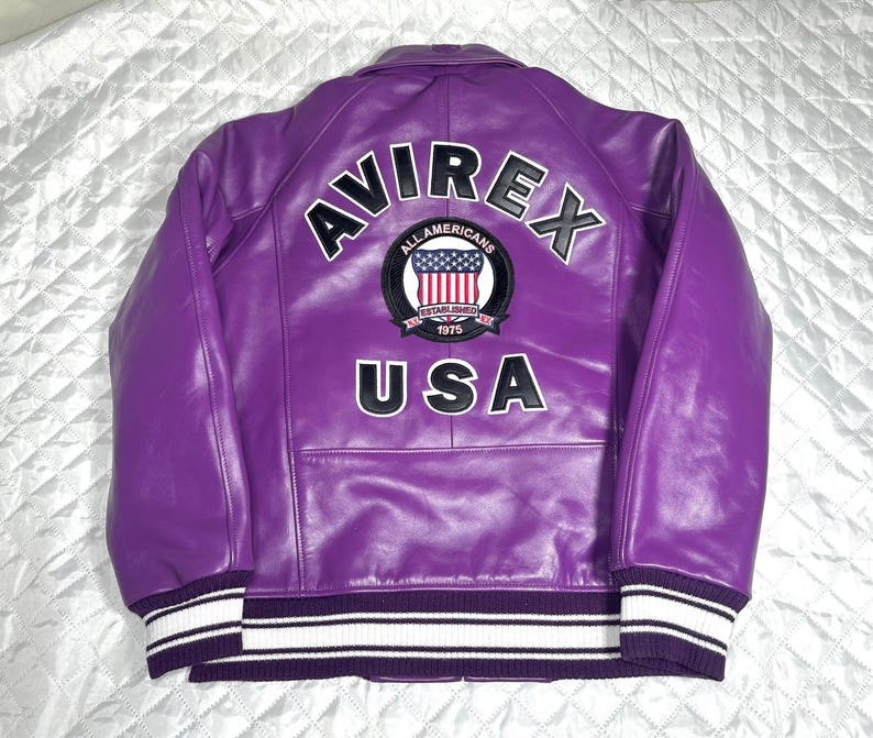 Avirex Bomber Leather Jacket. Iconic Flight Jacket image 2