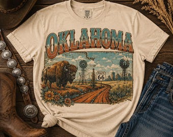 Vintage Oklahoma Postcard Shirt