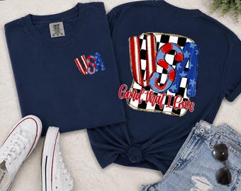 USA Land That I Love | Patriotic Graphic Tee
