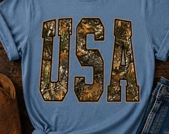 Camo USA Comfort Colors Shirt