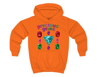 Kids Gemstone Hoodie & Tee — "Precious Gems" Graphic Kids Shirt